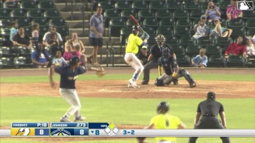 Geovanny Vasquez In play, run(s) to Camden Johnson