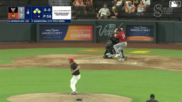 Bryce Johnson singles on a line drive to center fielder Brayan Buelvas. Nick Pratto scores. Dustin Harris to 2nd.
