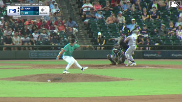 Cristofer Torin singles on a ground ball to left fielder Luis Baez. Gavin Logan scores.