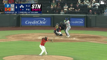Alex Jackson homers (6) on a fly ball to right center field.