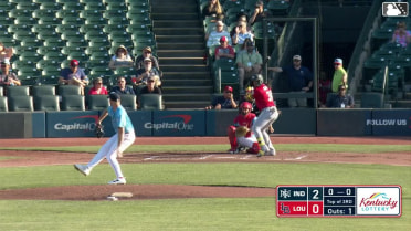 Jhostynxon Garcia homers (2) on a fly ball to left center field.