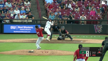 Josh Adamczewski singles on a ground ball to right fielder Samuel Munoz. Marco Dinges scores.