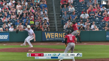 Ronny Simon singles on a line drive to center fielder Rudy Martin Jr. Termarr Johnson scores. Jesus Castillo scores. Ronny Simon to 2nd.