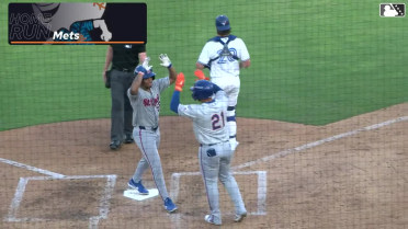 John Smith III's first professional homer