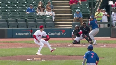 Eric Yang singles on a ground ball to left fielder Héctor Rodríguez. James Triantos scores. Ben Cowles to 2nd.