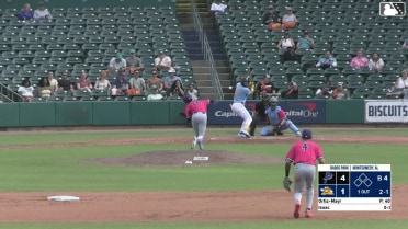 Xavier Isaac homers (3) on a fly ball to center field.