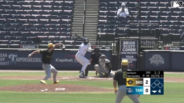 JoJo Jackson strikes out swinging.