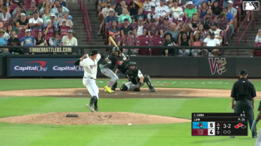Starlyn Caba triples (2) on a fly ball to center fielder Daniel Guilarte. Cam Clayton scores. Dillon Head scores.