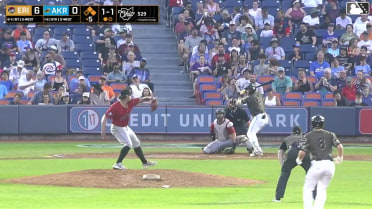 Alfonsin Rosario singles on a ground ball to left fielder Chris Meyers, deflected by third baseman E.J. Exposito. Nick Mitchell scores. Jaison Chourio to 2nd.