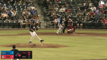 Matthew Wood homers (13) on a fly ball to right field. Mark Coley II scores.