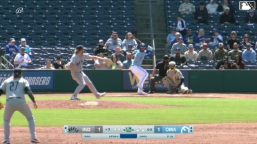 Drew Waters homers (2) on a fly ball to right center field.