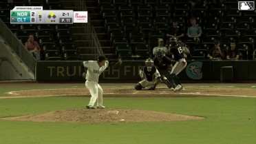 Bryan Ramos homers (3) on a fly ball to left field. Ryan Noda scores.