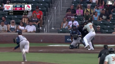 Pablo Reyes singles on a line drive to center fielder Joey Loperfido. Nick Schnell scores. Blake Hunt to 2nd.