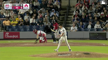 P.J. Hilson walks. Callan Moss scores. Shawn Ross to 3rd. Derek Berg to 2nd.