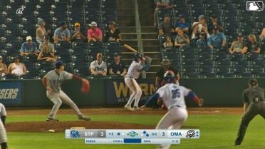 Jack Pineda doubles (3) on a line drive to left fielder Walker Jenkins. Matthew Lugo scores. Drew Waters to 3rd.
