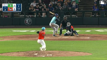 Roc Riggio homers (10) on a fly ball to center field.