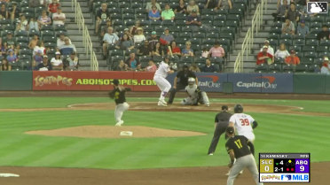 Kyle McCann singles on a ground ball to left fielder Yolmer Sánchez. Chad Stevens scores.