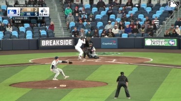 Trent Youngblood homers (5) on a fly ball to right field. José Mejía scores.