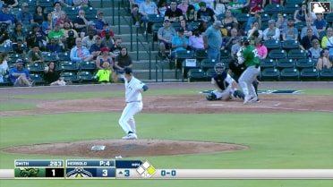 Tanner Smith homers (3) on a fly ball to left center field. Luis Guanipa scores.