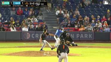 Evan Yates In play, run(s) to Christian Knapczyk