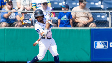 Ricardo Cova doubles (8) on a line drive to center fielder Roldy Brito. Aiden Taurek scores. Brandon Eike to 3rd.