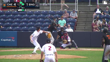 Thomas Sosa singles on a ground ball to right fielder Matt Rudick. Anderson De Los Santos scores. Frederick Bencosme to 3rd.