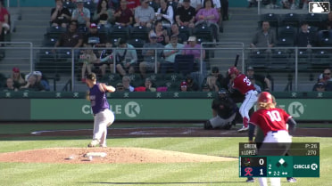 Alejo Lopez singles on a line drive to right fielder Charlie Condon. Colin Davis scores.
