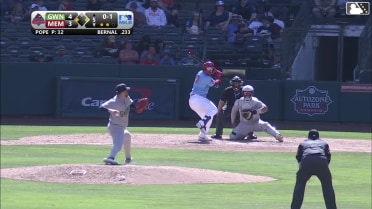 Leo Bernal singles on a sharp line drive to right fielder Ben Gamel. Blaze Jordan scores. Colton Ledbetter to 2nd.