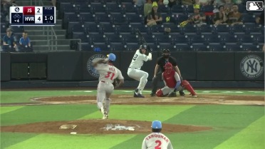 Josh Moylan homers (11) on a fly ball to right center field.