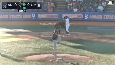 John Bay singles on a line drive to left fielder Jack Moroknek. Ronald Hernandez scores. Corey Collins to 2nd.