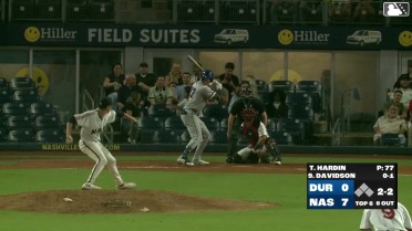 Logan Davidson homers (7) on a fly ball to right field.