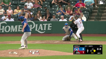 Gio Cueto homers (3) on a fly ball to left field. Victor Rodrigues scores.