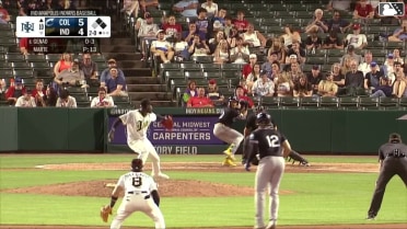 Angel Genao doubles (8) on a line drive to right fielder Mike Jarvis. George Valera scores. Kody Huff to 3rd.