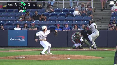 Dean Curley grounds into a double play, shortstop Wyatt Young to second baseman Kevin Villavicencio to first baseman JT Schwartz. Jacob Cozart out at 2nd. Dean Curley out at 1st.
