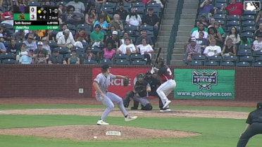 Axiel Plaz homers (13) on a fly ball to center field. Yordany De Los Santos scores.