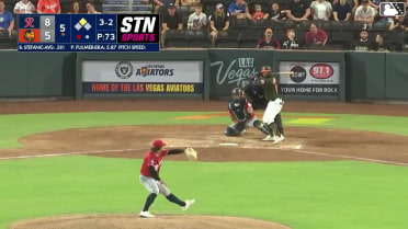 Michael Stefanic homers (4) on a fly ball to left center field. Darell Hernaiz scores.