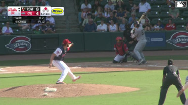 Tanner Smith homers (1) on a fly ball to right field. Cody Miller scores.