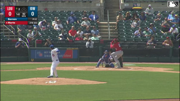 Noelvi Marte homers (2) on a line drive to left center field.