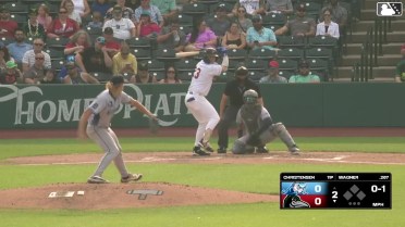 Logan Wagner homers (13) on a line drive to right center field.