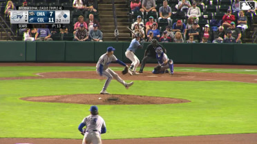 Milan Tolentino strikes out swinging and Blake Perkins caught stealing 2nd, catcher Luca Tresh to shortstop Jack Pineda to catcher Luca Tresh.