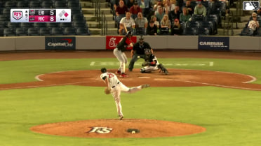 Izaac Pacheco homers (6) on a fly ball to right field. Andrew Jenkins scores.