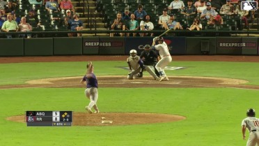 Jonah Bride out on a sacrifice fly to center fielder Drew Avans. Alejandro Osuna scores.