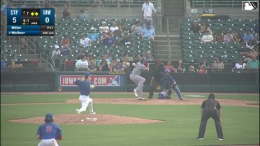 Matt Wallner out on a sacrifice fly to center fielder Chas McCormick. Walker Jenkins scores.