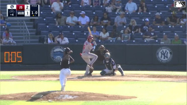 Tyler Pettorini homers (1) on a fly ball to right field.