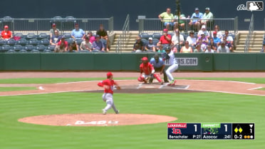 Sam Benschoter In play, run(s) to José Azócar