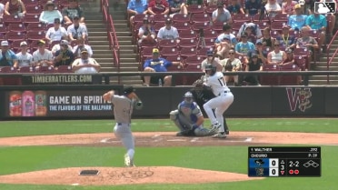 Yannic Walther strikes out swinging.
