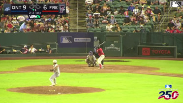 Jeremy Ciriaco homers (2) on a fly ball to left field.