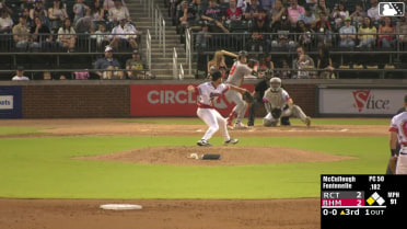 Cole Fontenelle grounds into a double play, second baseman Jordan Sprinkle to shortstop Andy Weber to first baseman Anthony DePino. Matthew Lugo out at 2nd. Cole Fontenelle out at 1st.