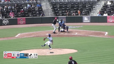 Carlos Sanchez grounds out, second baseman Dom Krupinski to first baseman Miguel Useche. Carter Graham scores. Cam Collier to 3rd.