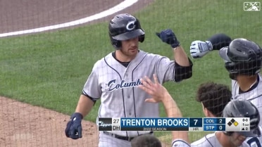 Guardians' Brooks connects on two-run homer